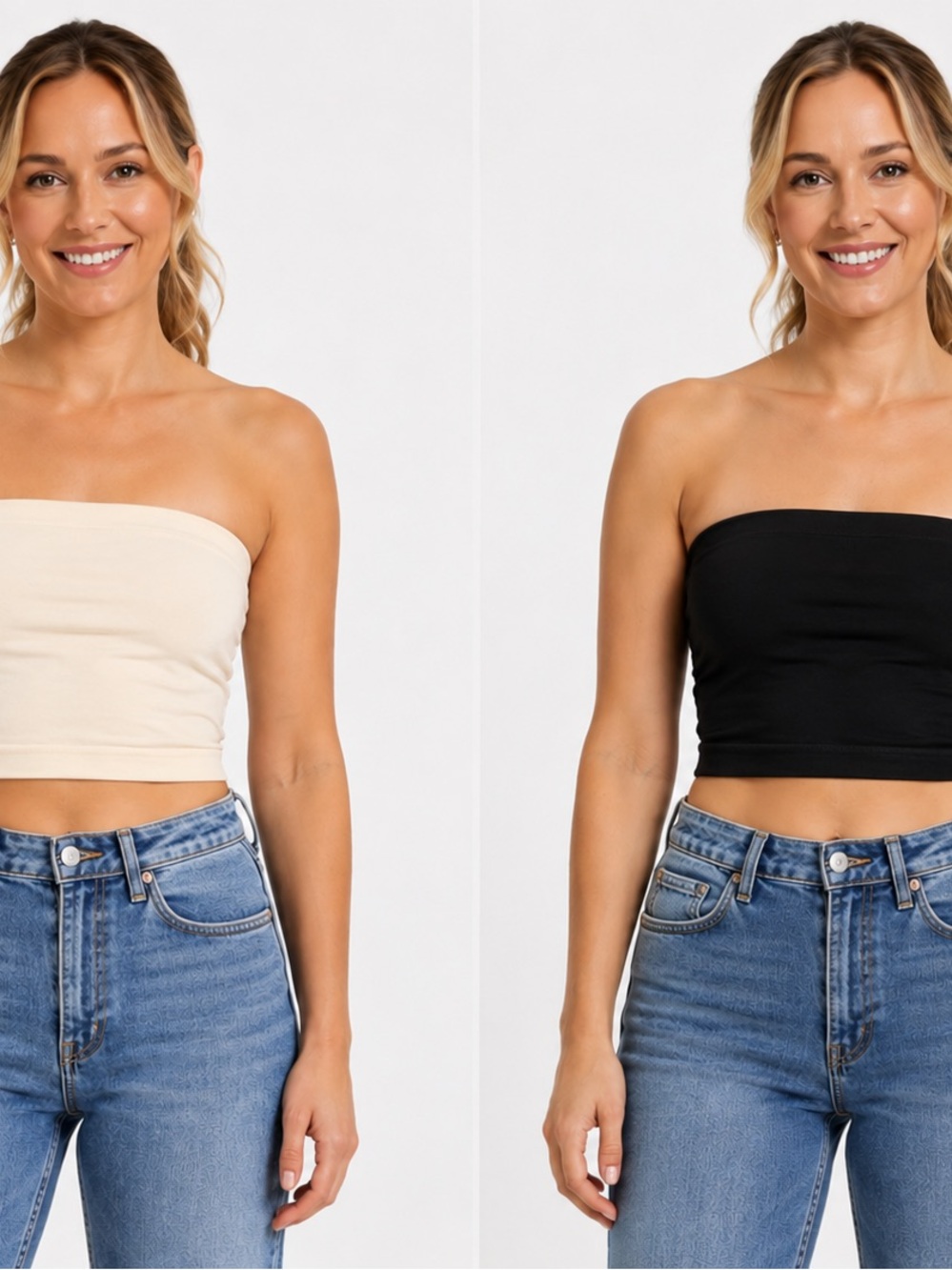 2-Pack Cotton On Women’s Tube Tops – Size Large